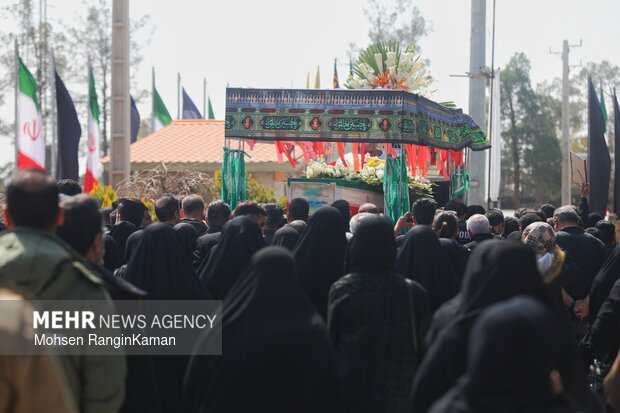 وداع با پیکر شهدای حملات صهیونی-آمریکایی