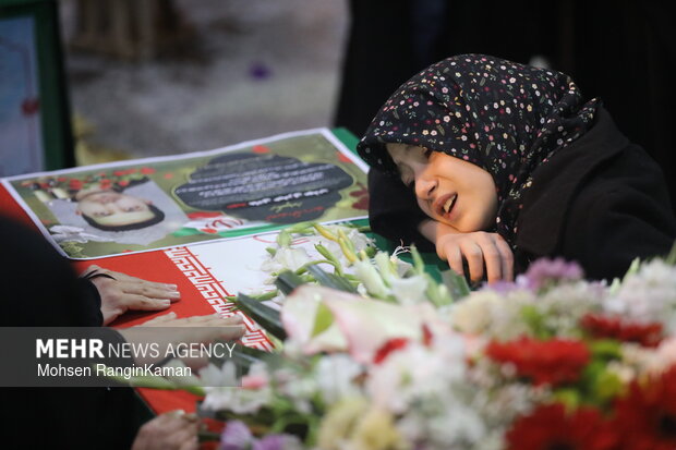 وداع با پیکر شهدای حملات صهیونی-آمریکایی