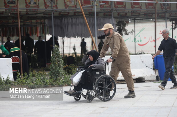 وداع با پیکر شهدای حملات صهیونی-آمریکایی