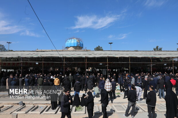 وداع با پیکر شهدای حملات صهیونی-آمریکایی