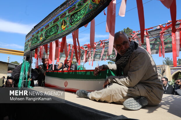 وداع با پیکر شهدای حملات صهیونی-آمریکایی