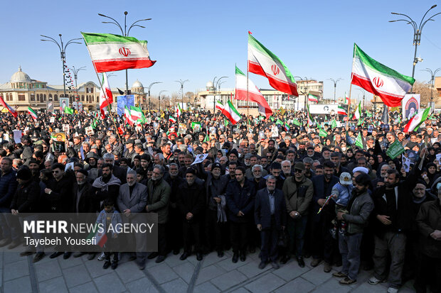 تشییع پیکر ۲ شهید آمریکایی - صهیونی در همدان