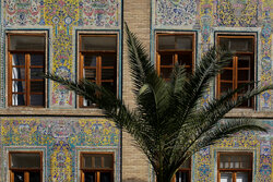 پایان عملیات حفاظت اضطراری تزئینات ایوان تخت مرمر کاخ گلستان
