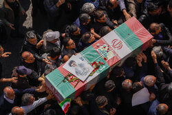 تشییع پیکر شهید ابراهیمی در شاهرود