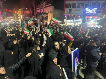 تجمع شبانه رودسری‌ها همزمان با میلاد امام رئوف