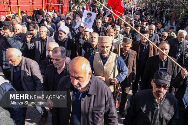 تشییع پیکر مطهر ۴ شهید حمله آمریکایی - صهیونی در رشت