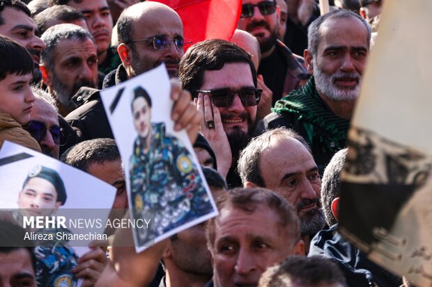 تشییع پیکر مطهر ۴ شهید حمله آمریکایی - صهیونی در رشت