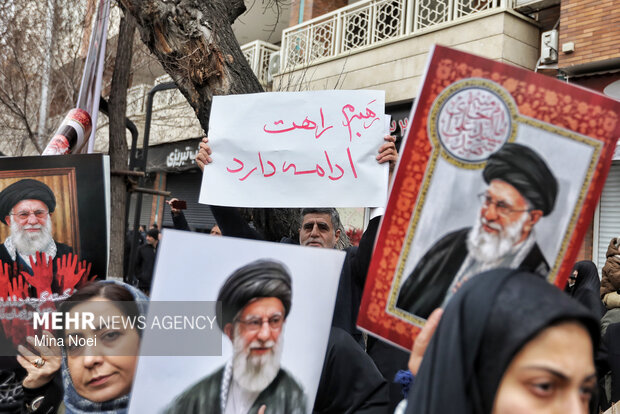 عزاداری دسته‌جات حسینی تبریز در سوگ رهبر شهید
