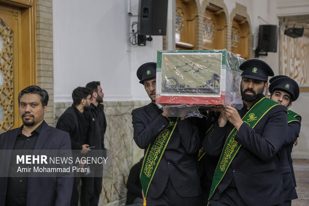 وداع با ۱۲ شهید حمله آمریکایی_صهیونیستی در قم
