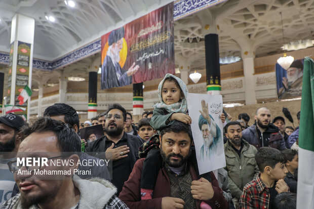 وداع با ۱۲ شهید حمله آمریکایی_صهیونیستی در قم