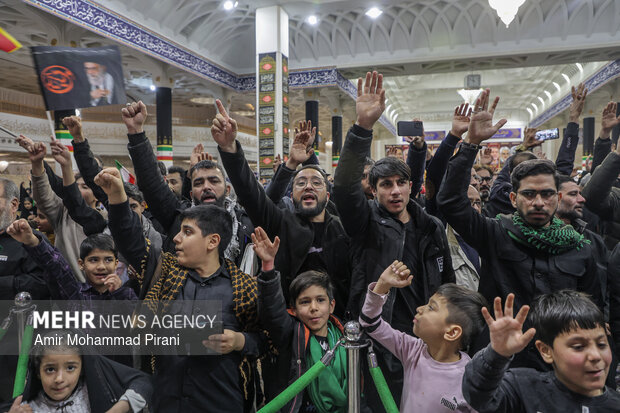 وداع با ۱۲ شهید حمله آمریکایی_صهیونیستی در قم