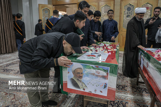وداع با ۱۲ شهید حمله آمریکایی_صهیونیستی در قم