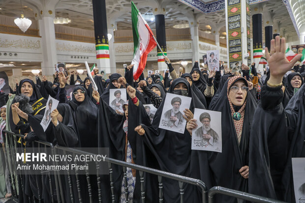 وداع با ۱۲ شهید حمله آمریکایی_صهیونیستی در قم