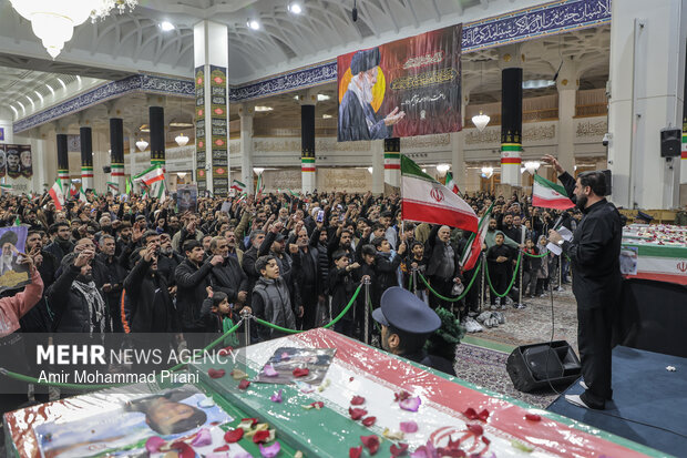 وداع با ۱۲ شهید حمله آمریکایی_صهیونیستی در قم