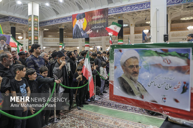وداع با ۱۲ شهید حمله آمریکایی_صهیونیستی در قم