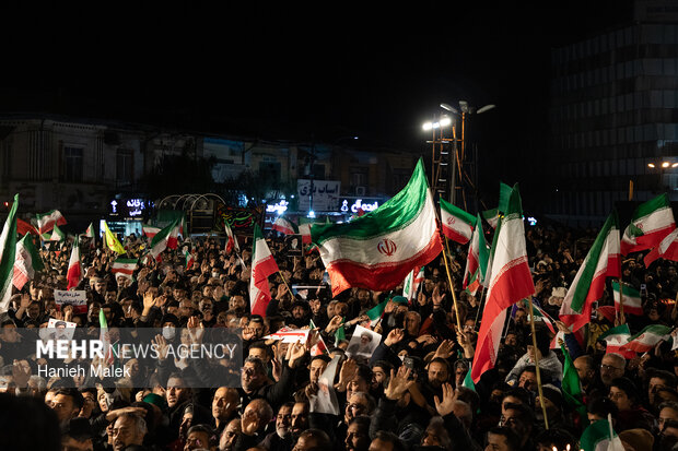 چهارمین شب اجتماع سوگواران شهادت امام خامنه‌ای در گرگان
