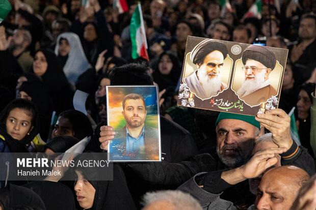 چهارمین شب اجتماع سوگواران شهادت امام خامنه‌ای در گرگان