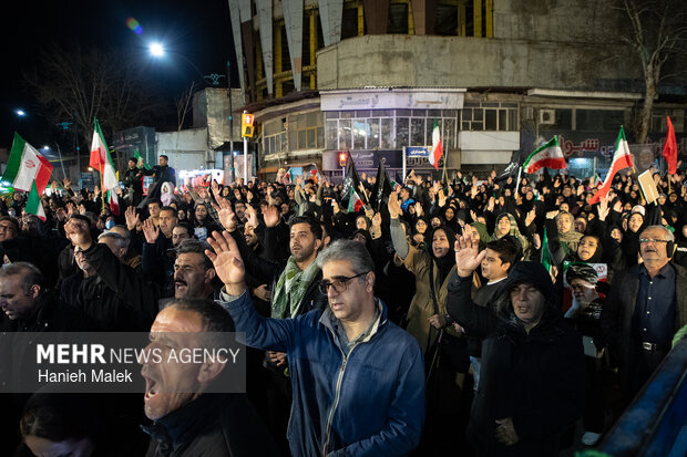 چهارمین شب اجتماع سوگواران شهادت امام خامنه‌ای در گرگان