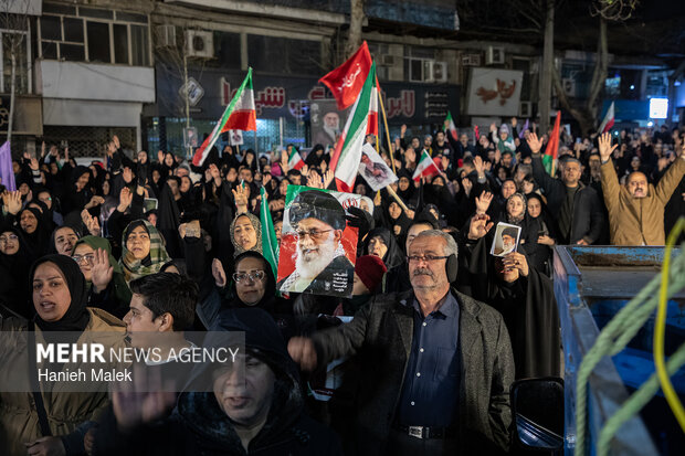 چهارمین شب اجتماع سوگواران شهادت امام خامنه‌ای در گرگان
