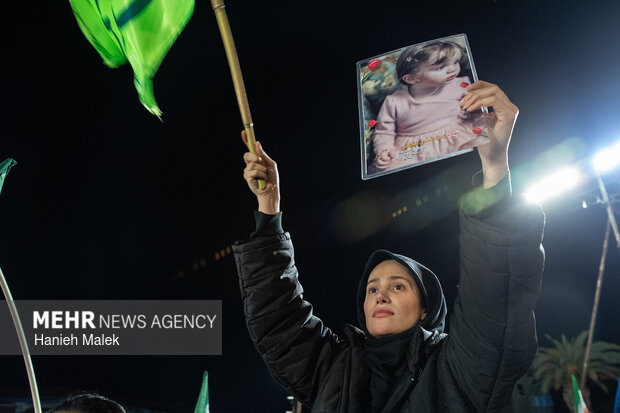 چهارمین شب اجتماع سوگواران شهادت امام خامنه‌ای در گرگان