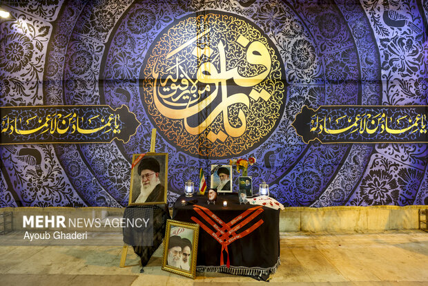 کاروان خودرویی سوگواری در پی شهادت رهبر انقلاب در کیش