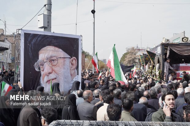 تشییع شهدای اقتدار ایران در کرمان