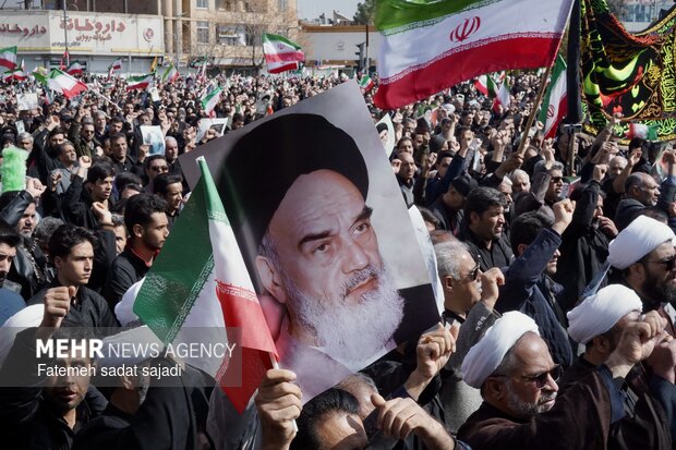 تشییع شهدای اقتدار ایران در کرمان