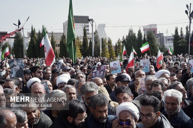 تشییع شهدای اقتدار ایران در کرمان