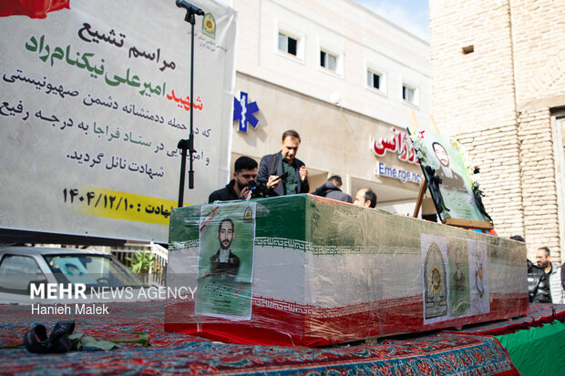 تشییع پیکر شهید «امیرعلی نیکنام‌راد» در گرگان