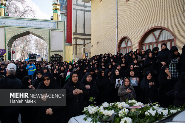 تشییع پیکر شهید «امیرعلی نیکنام‌راد» در گرگان