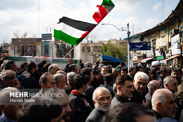 تشییع پیکر شهید «امیرعلی نیکنام‌راد» در گرگان
