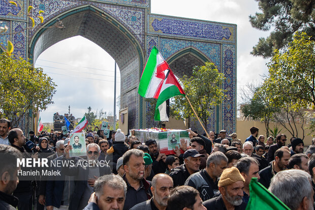 تشییع پیکر شهید «امیرعلی نیکنام‌راد» در گرگان