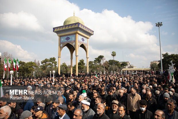 تشییع پیکر شهید «امیرعلی نیکنام‌راد» در گرگان