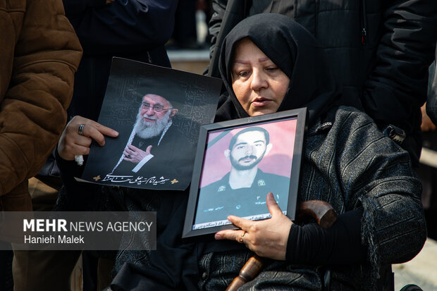 تشییع پیکر شهید «امیرعلی نیکنام‌راد» در گرگان