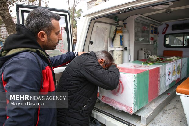 تشییع پیکر سه تن از شهدای حملات آمریکایی و صهیونی در شیروان