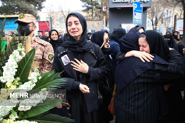 تشییع پیکر سه تن از شهدای حملات آمریکایی و صهیونی در شیروان