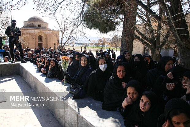 تشییع پیکر سه تن از شهدای حملات آمریکایی و صهیونی در شیروان