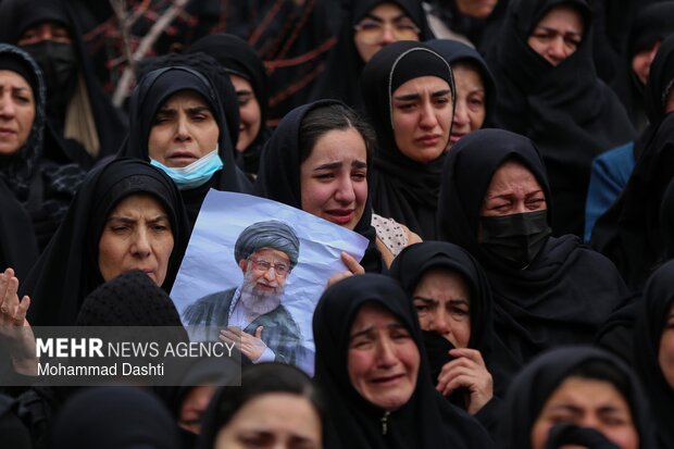 تشییع پیکر مطهر ۳ شهید حمله آمریکایی - صهیونی در اردبیل