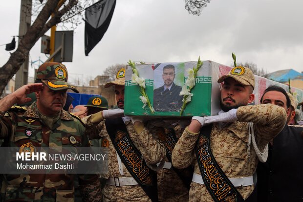 تشییع پیکر مطهر ۳ شهید حمله آمریکایی - صهیونی در اردبیل