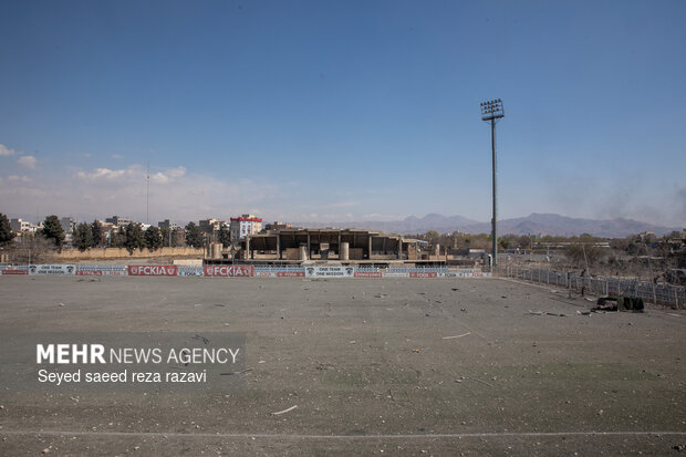 تجاوز آمریکایی_صهیونیستی به استادیوم بعثت تهران