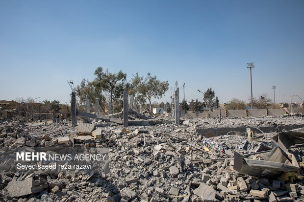 تجاوز آمریکایی_صهیونیستی به استادیوم بعثت تهران