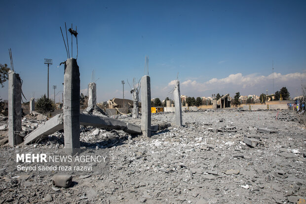 تجاوز آمریکایی_صهیونیستی به استادیوم بعثت تهران