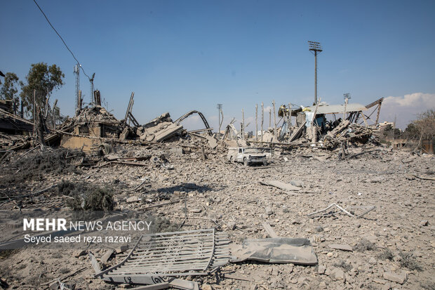 تجاوز آمریکایی_صهیونیستی به استادیوم بعثت تهران