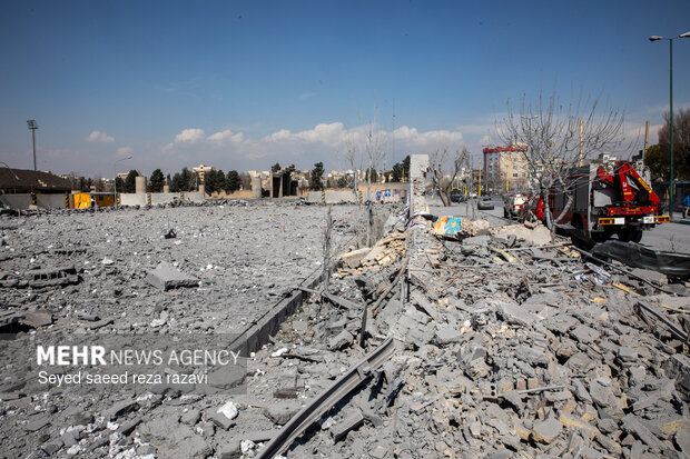 تجاوز آمریکایی_صهیونیستی به استادیوم بعثت تهران