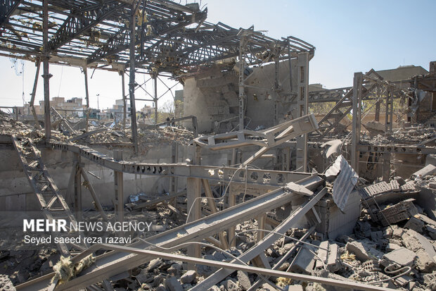 تجاوز آمریکایی_صهیونیستی به استادیوم بعثت تهران