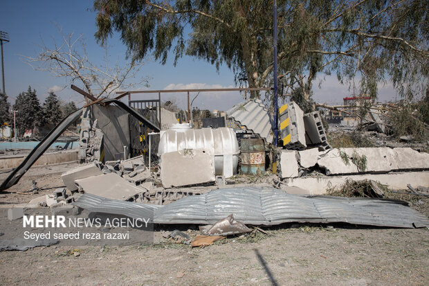 تجاوز آمریکایی_صهیونیستی به استادیوم بعثت تهران