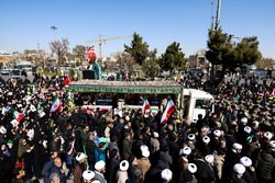 تشییع پیکر مطهر ۴ شهید اقتدار ایران اسلامی در اراک