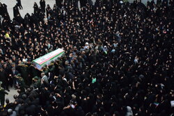 تشییع شهید مدافع وطن «صالح کریمی» در زابل