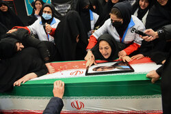 وداع با پیکر مطهر شهدای جنگ رمضان در کرج