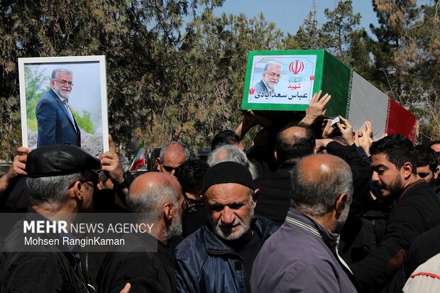 وداع با پیکر شهدای حملات صهیونی-آمریکایی